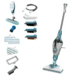 Black & Decker BHSM1610DSM kaasaskantav aurupuhasti 0,5 L 1600 W Aqua v&auml;rvi, valge