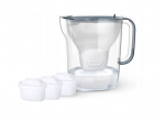 BRITA Style ESSENTIAL XL Water Filter Jug (Dark Blue) + 3 x MX Pro Pure Performance Filters