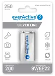 Laetavad akud everActive Ni-MH 6F22 9V 250 mAh Silver Line
