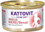 KATTOVIT Feline Diet Niere/Renal Lamb - m&auml;rg kassitoit - 85g