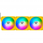 Thermaltake CT140 EX ARGB Sync PC Cooling Fan Bumblebee (Yellow, Pack of 3, 140 mm)