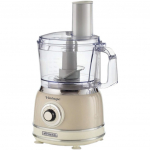 Ariete Vintage Beige Multifunctional Food Processor, beige, 1000 watts, 1.2 liters
