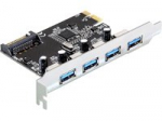 Delock PCI Express Karta > 4x USB 3.0