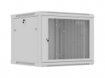Wall-mounted rack cabinet 19" 9U 600x600 grey perforated door Lanberg (flat pack)
