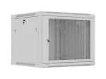 Wall-mounted rack cabinet 19" 9U 600x600 grey perforated door Lanberg (flat pack)