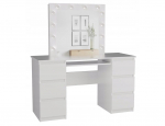KUBA desk set, white matt + MARINA mirror