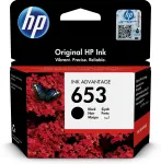 HP 653 1 tk originaal standardse tootlikkusega must