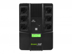 Green Cell AiO 800VA LCD Line-Interactive 0.8 kVA 480 W 6 vahelduvvoolu pistikupesa(t)