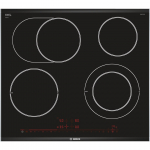 Bosch Serie 8 PKN675DP1D pliidiplaat Must, Roostevaba teras Sisseehitatud Keraamiline 4 tsooni