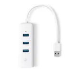TP-Link UE330 s&uuml;learvuti dokk/pordi replikaator Juhtmega USB 3.2 Gen 1 (3.1 Gen 1) Type-A Valge