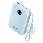 Powerbank Vention 10000mAh 2 x USB-C 1 x USB-A z wyświetlaczem 22,5W niebieski