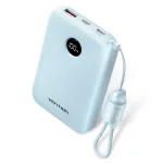 Powerbank Vention 10000mAh 2 x USB-C 1 x USB-A z wyświetlaczem 22,5W niebieski