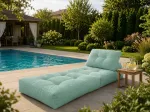 WOBA mint-coloured beanbag mattress