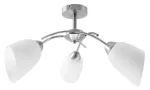Activejet Classic l&uuml;htriga ripplaelamp NIKITA nikkel kolmekordne 3xE27 elutuppa