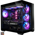 Thermaltake FTW RTX 5070 Ti Black, gaming PC black/transparent, Windows 11 Home
