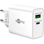 Goobay USB-C PD GaN Dual Fast Charger 30W (White)