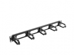 LANBERG KAABLIORGANISEERIJA 19" (1U, T&Uuml;&Uuml;P B, MUST) AK-1205-B