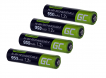 Green Cell GR03 majapidamisaku Laetav aku AAA nikkel-metallh&uuml;driid (NiMH) aku