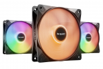 Ole vait! LIGHT WINGS LX 120 mm PWM kiire 3-pakendis must arvutikorpuse ventilaator 12 cm 3 tk