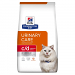HILL'S PRESCRIPTION DIET Feline c/d Multicare Stress kuivtoit kassidele kanaga 1,5 kg