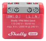 SHELLY 1PM Mini Gen4 nutikas l&uuml;liti punane