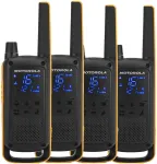 Motorola Talkabout T82 Extreme neljakordne raadiosaatja, 16 kanalit, must, oranž