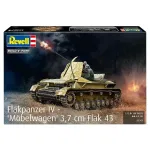 Plastic model tank Flakpanzer IV 3.7 cm Flak 43 1:72