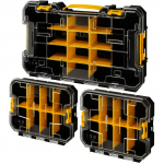 Stanley Organizer Set PRO-STACK Organizer Set (black/transparent, 3-piece)