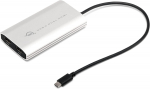 OWC Adapter Thunderbolt 3 > Dual HDMI 4K (silver/black, 26cm, with DisplayLink)
