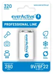 Laetavad akud everActive Ni-MH 6F22 9V 320 mAh professionaalsele tootesarjale