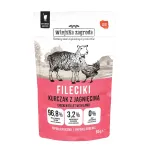WIEJSKA ZAGRODA Kanafileed lambalihaga &ndash; m&auml;rgtoit kassidele &ndash; 85g