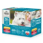 FRENDI Chicken, Beef, Veal - wet dog food - 12x100g