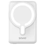 Savio BA-13 power bank 10000 mAh Wireless charging White