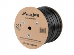 Cable LAN FTP CAT-6 305M wire outdoor gel cu fluke, black