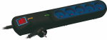 LF-2005 Surge Protector Power Strip, 3 Outlets, 5 m, black