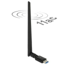 DeLOCK 3.0 Dualband WLAN + antenna - WLAN ac/a/b/g/n Stick 867+ Mbps ext