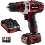 Einhell cordless drill TE-CD 12/1 Li&nbsp;(red / black, Li-ion battery 2Ah)