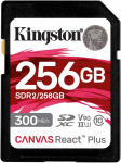 Kingston Canvas React Plus 256GB SDXC Memory Card (Black, UHS-II U3, Class 10, V90)