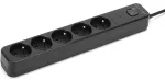 MONTIS MT187-BK-5 surge protection power strip 5m 5-slot black