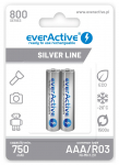 Laetavad akud everActive Ni-MH R03 AAA 800 mAh Silver Line - 2 tk