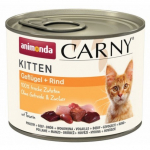ANIMONDA Carny Kitten linnuliha veiselihaga - m&auml;rg kassitoit - 200 g
