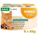 IAMS DELIGHTS Land & Sea Collection in Jelly box &ndash; wet cat food &ndash; 8x85g