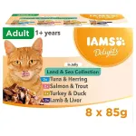 IAMS DELIGHTS Land & Sea Collection in Jelly box &ndash; wet cat food &ndash; 8x85g