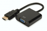 Adapter audio-video HDMI Type A VGA, FHD, with 3.5mm audio MiniJack
