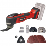 EINHELL Professional cordless multi-function tool TP-MG 18 Li BL-Solo, 18V red/black, without battery and charger, including accessories