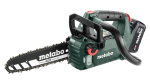 metabo MS 18 LTX BL 25 (601595900) SET cordless chainsaw, 18 volts (green/black, Li-ion battery 4.0 Ah 18 V)