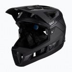 LEATT MTB Enduro 4.0 V23 bicycle helmet with removable chin bar, size L, black