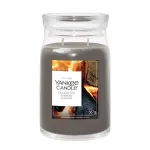Yankee Candle Crackling Embers wax candle Cylinder Wood Grey 1 pc(s)