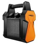 NEO TOOLS 90-060 electric space heater Ceramic PTC 2000 W Black, Orange