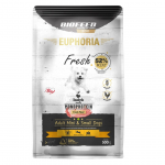 EUPHORIA Fresh Adult Monoprotein Turkey XS/S - kuiv koeratoit - 500g